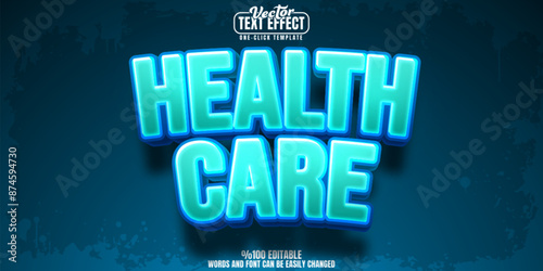 Doctor editable text effect, customizable medical and health 3D font style