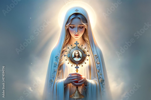 Nossa Senhora, Nossa Senhora da Eucaristia, Eucaristia, Virgem Maria  photo