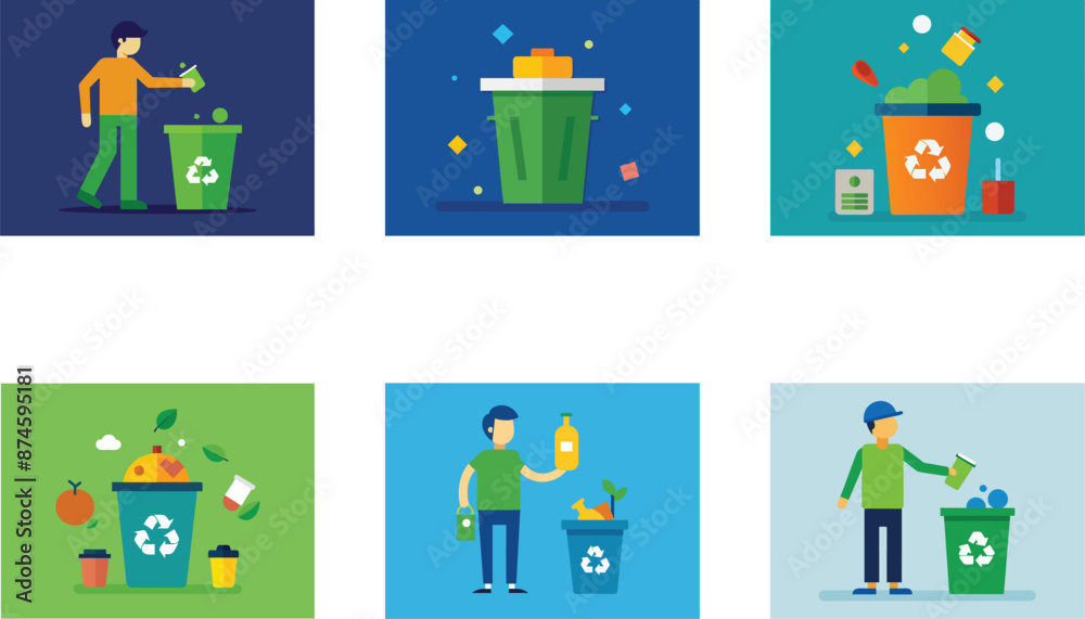 set of icons vector illustration set of icons vector illustration
