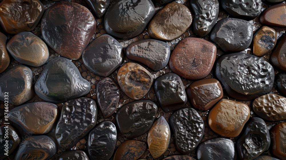 A macro image of a pebble tile A macro image of a pebble tile