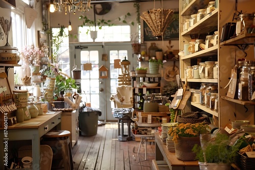 A charming, cottagecore aesthetic for a handmade crafts marketplace