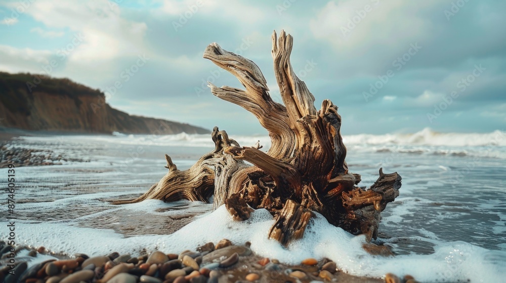 coastal decor, artfully arranged driftwood on the beach displays the allure of coastal beauty with weathered charm and natural aesthetics coastal decor, artfully arranged driftwood on the beach displays the allure of coastal beauty with weathered charm and natural aesthetics