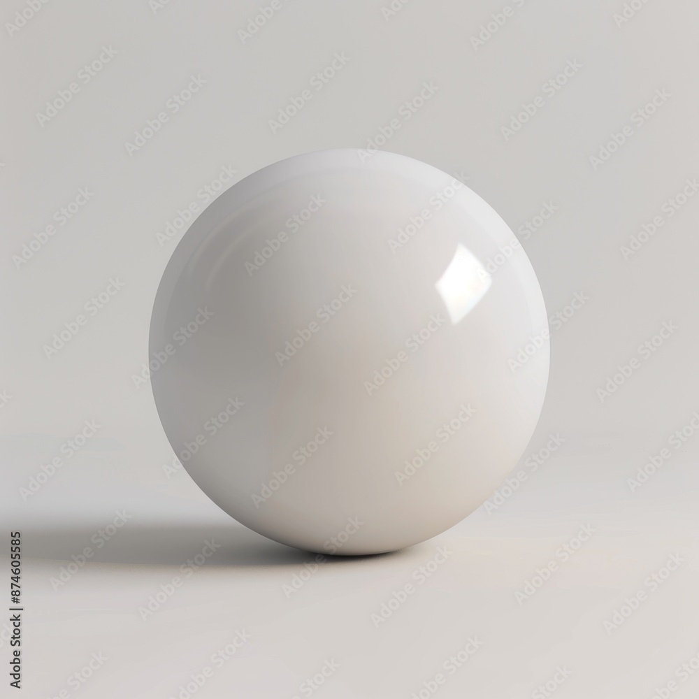 White sphere on white background. Simple minimalism design element. Geometric shape illustration. White sphere on white background. Simple minimalism design element. Geometric shape illustration.