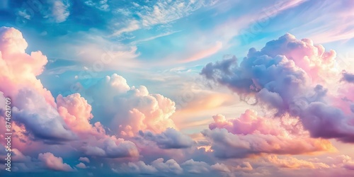 Soft pink and blue pastel clouds, dreamy cute gradient sky , pink, blue, pastel, clouds, dreamy, cute, gradient, sky