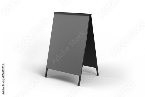Sidewalk A Frame Sign Board Blank Mockup Transparent Background