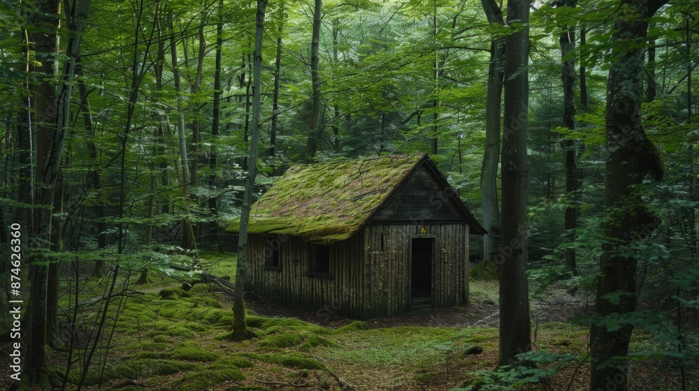 cabin in the middle of the forest generative ai cabin in the middle of the forest generative ai