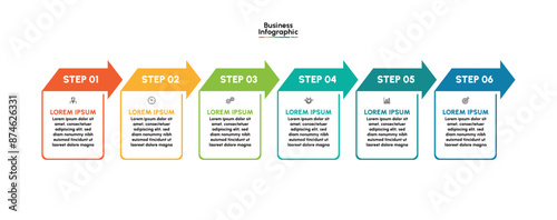 Business infographic design background template