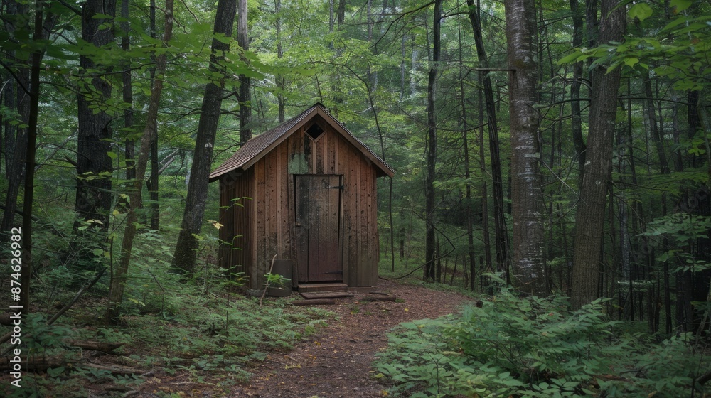 cabin in the middle of the forest generative ai cabin in the middle of the forest generative ai