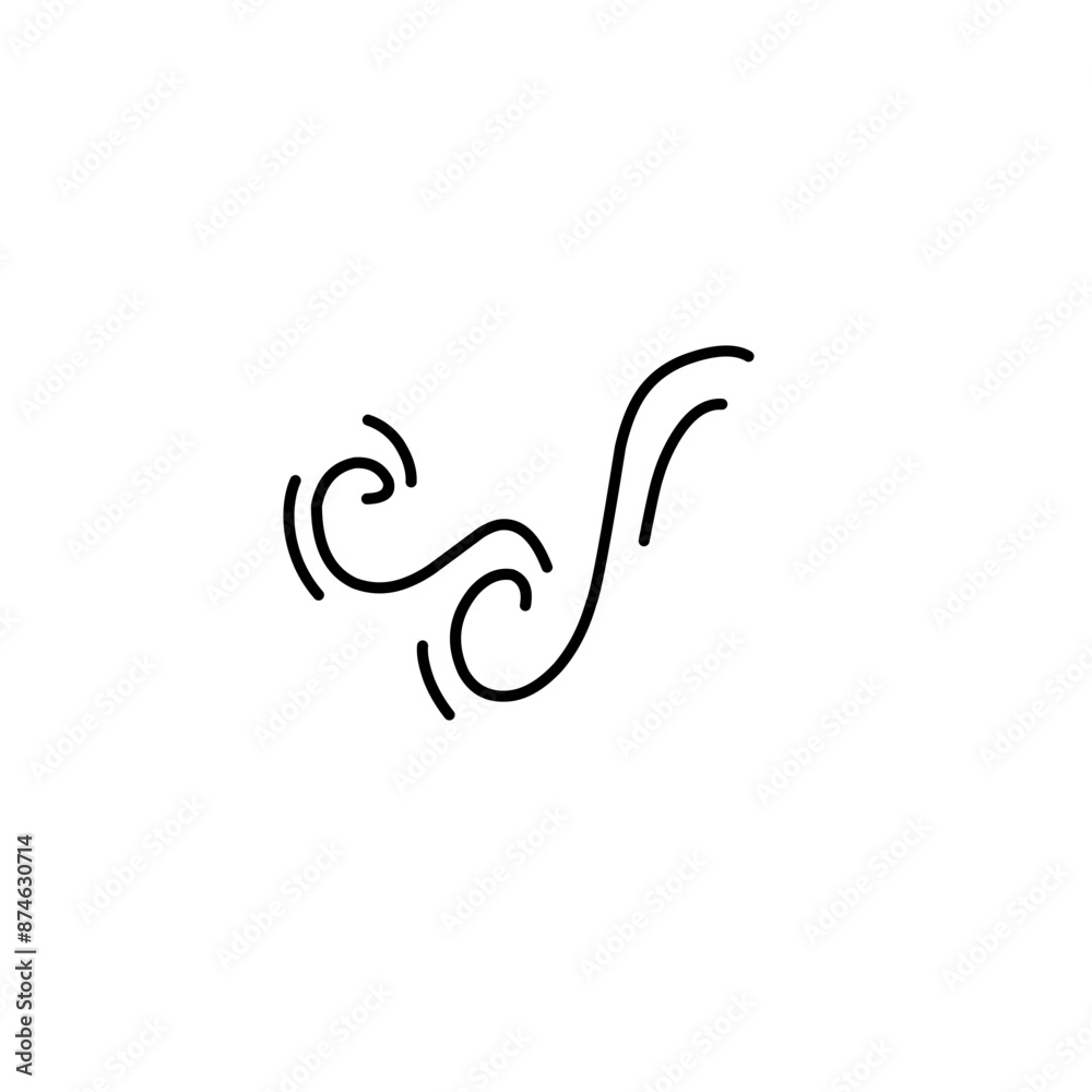 wind line icon wind line icon