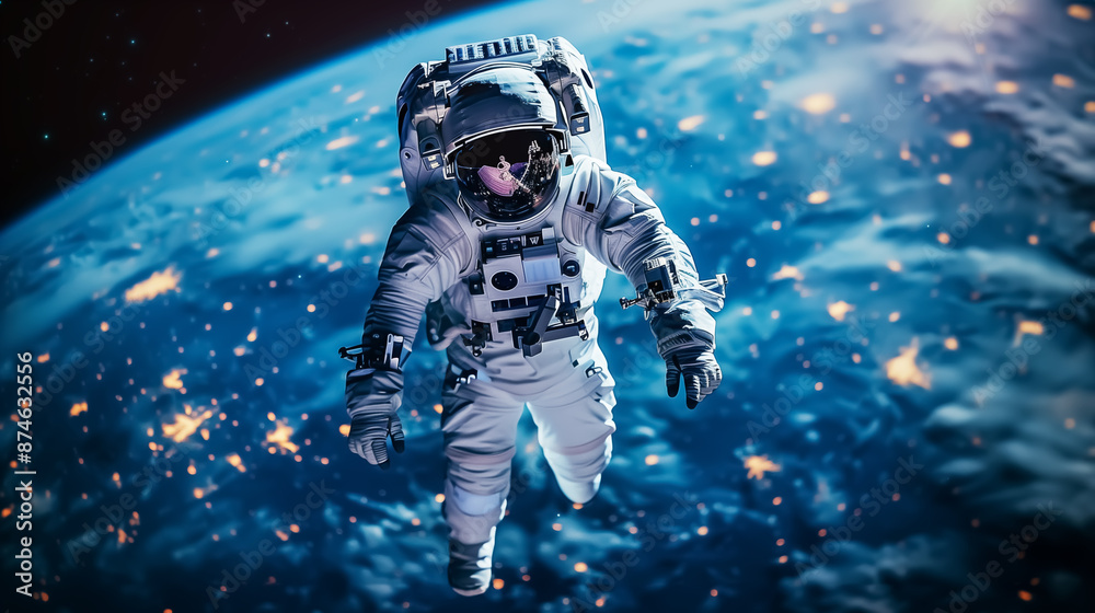fantasy astronaut spacewalk in space fantasy astronaut spacewalk in space