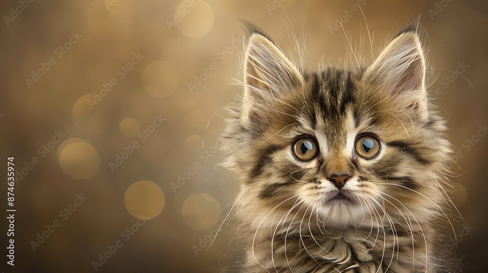 A playful kitten with a soft, fluffy coat, bathed in a warm, golden light. The kitten's curious eyes and playful pose, combined with the gentle light, create a heartwarming and joyful image, perfect A playful kitten with a soft, fluffy coat, bathed in a warm, golden light. The kitten's curious eyes and playful pose, combined with the gentle light, create a heartwarming and joyful image, perfect