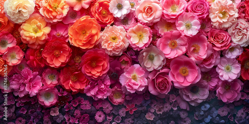 Background made out of a fantasy miracle multi colors bed of roses, Background made out of a fantasy miracle multi colors bed of roses,