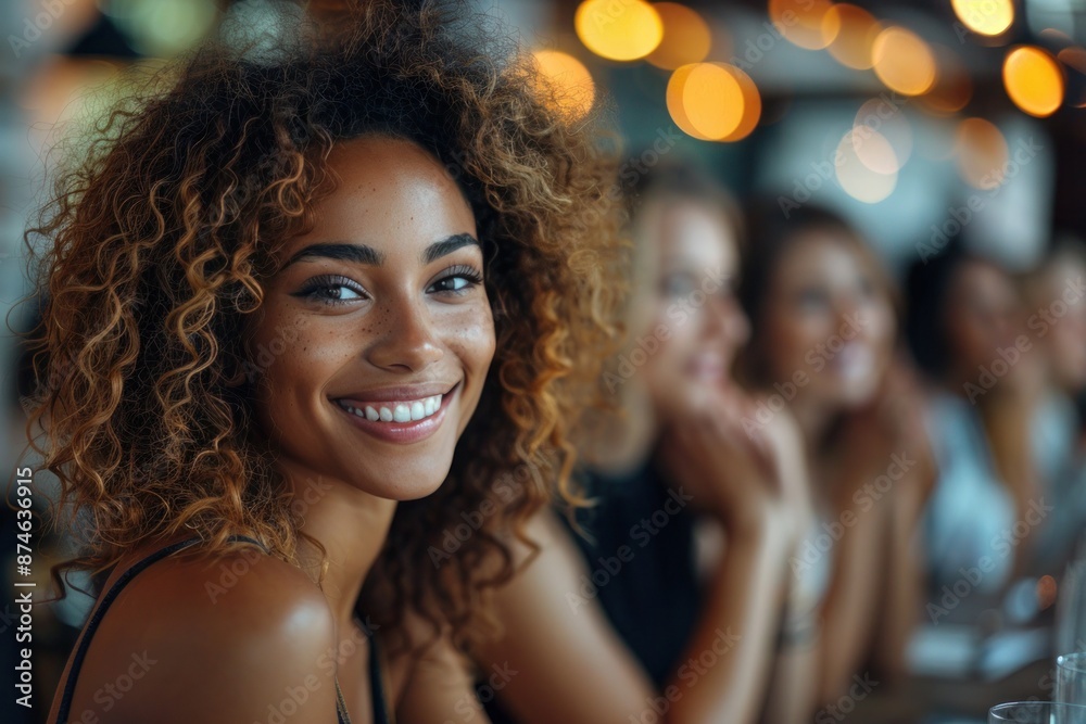 Successful Teamwork Meeting: Smiling Businesswomen Applauding Successful Teamwork Meeting: Smiling Businesswomen Applauding