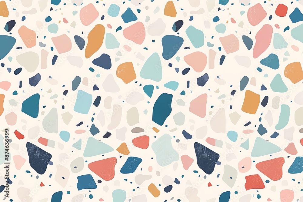 Terrazzo seamless pattern pastel color wallpaper - Terrazzo seamless pattern pastel color wallpaper -