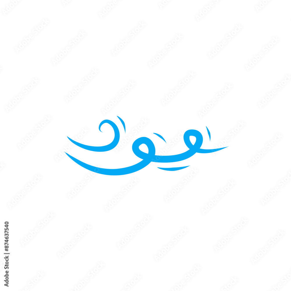 Obraz premium wind vector icon