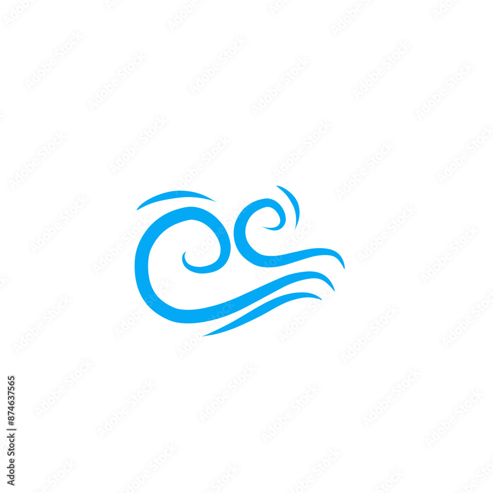 Fototapeta premium wind vector icon