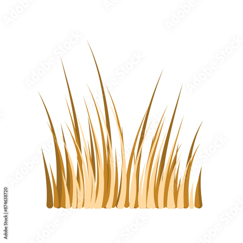 Obraz na płótnie Dead Grass Illustration Vector w salonie