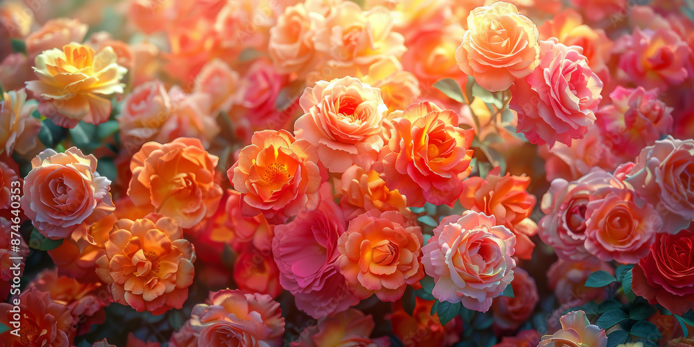 Background made out of a fantasy miracle multi colors bed of roses, Background made out of a fantasy miracle multi colors bed of roses,