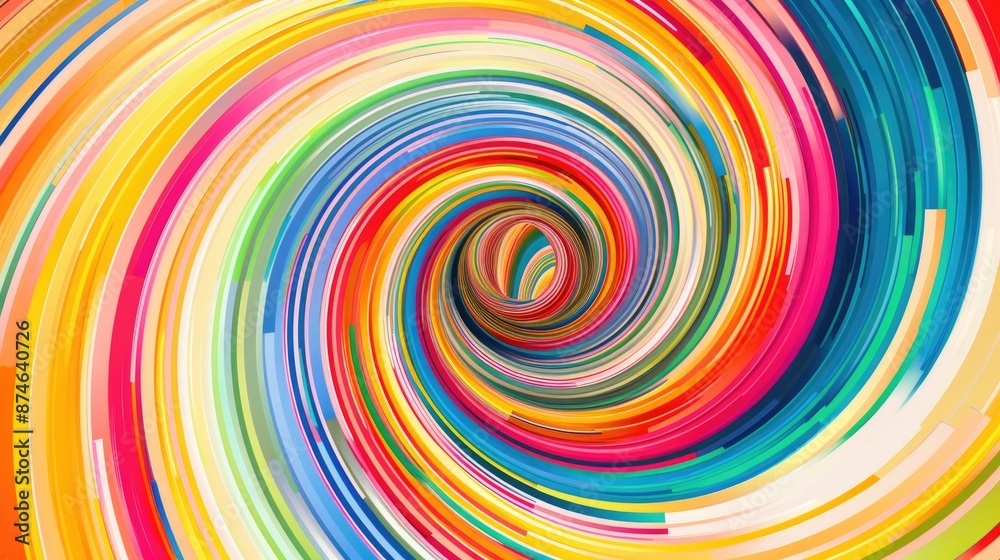 Abstract Rainbow Spiral background Abstract Rainbow Spiral background