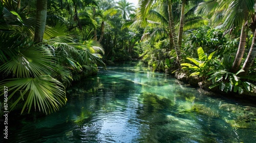 tropical river generative ai