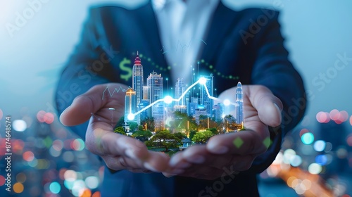 Real estate investor evaluating the impact of global market fluctuations on property value decline