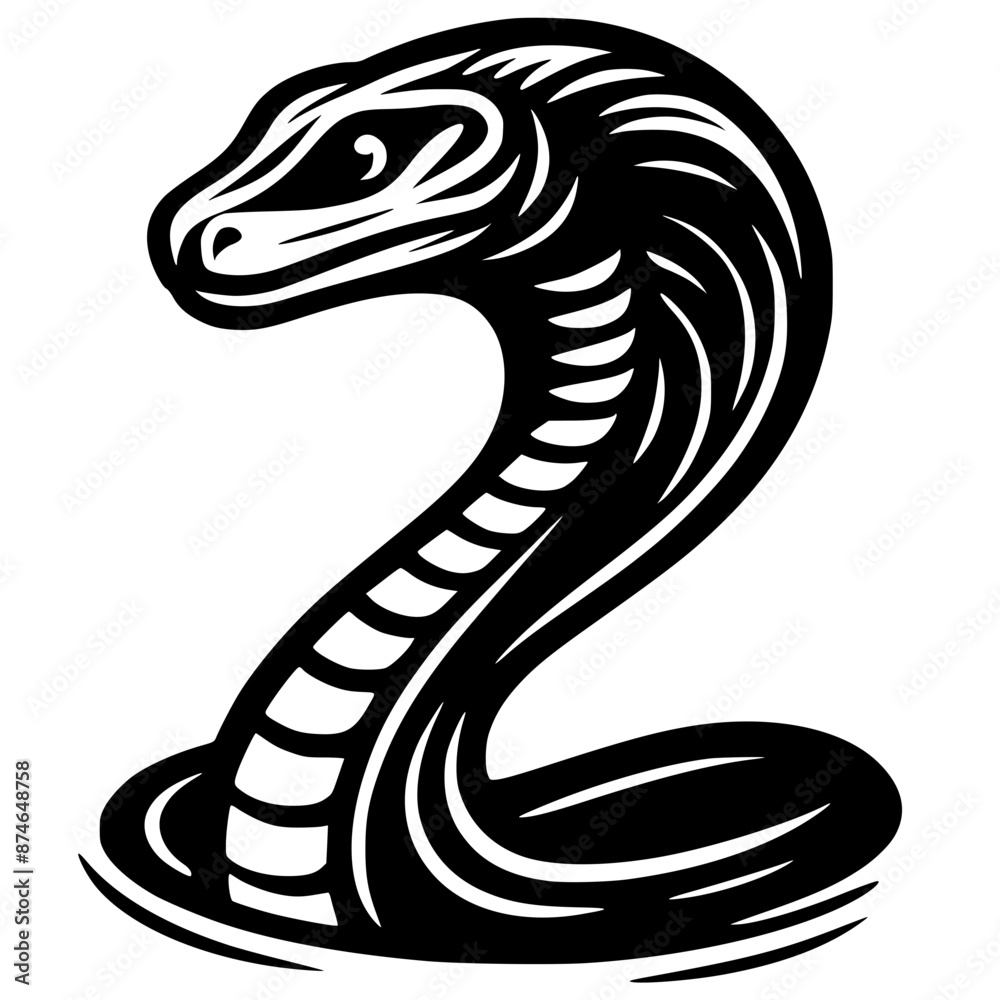 Cobra tattoo silhouette Cobra tattoo silhouette
