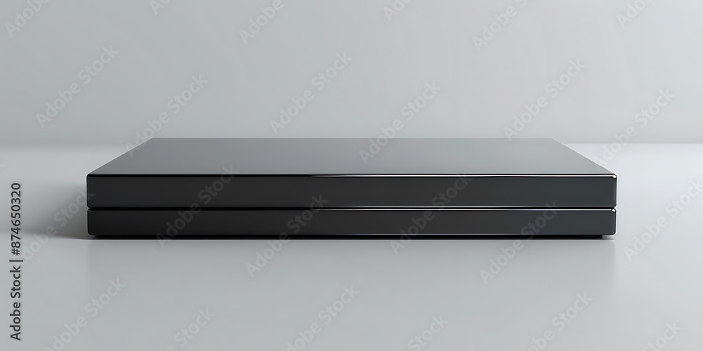 Black Rectangular Box 3D Render Black Rectangular Box 3D Render