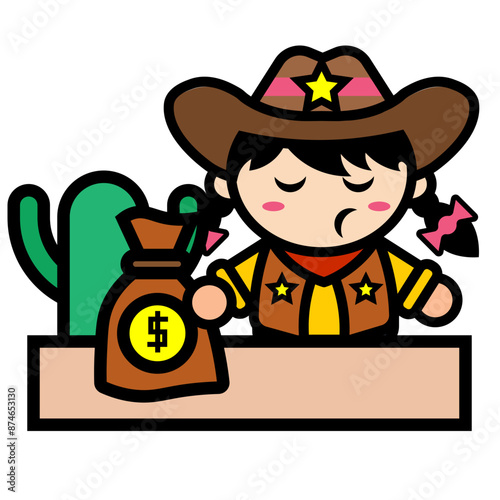 cowboy girl negotiating money