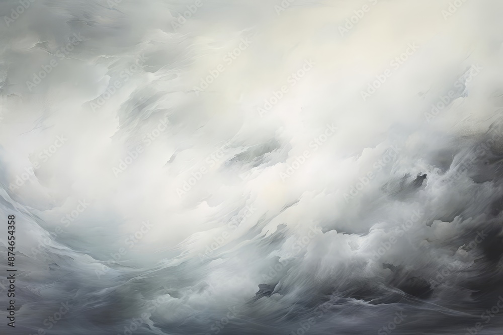 An abstract interpretation of a storm, with swirling grays and intermittent flashes of white An abstract interpretation of a storm, with swirling grays and intermittent flashes of white