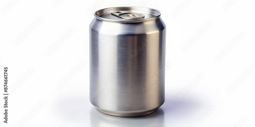Open 330 ml aluminum soda can isolated on background, drink, beverage, container, refreshment, carbonated, canned Open 330 ml aluminum soda can isolated on background, drink, beverage, container, refreshment, carbonated, canned