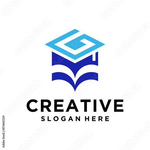 negative space letter G educa...