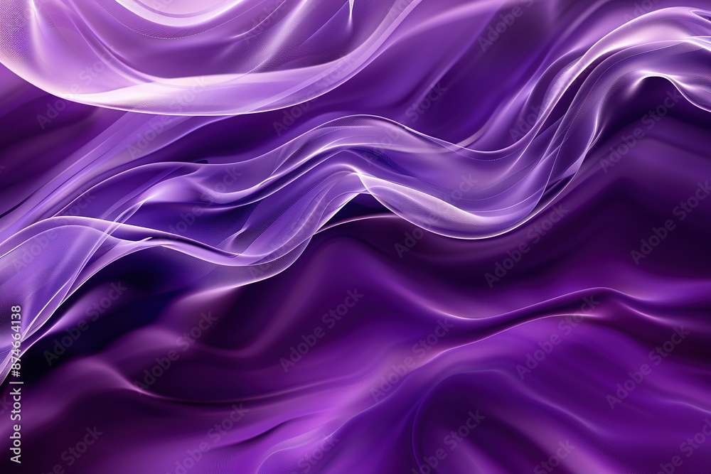 Obraz premium A purple fabric with a wave pattern