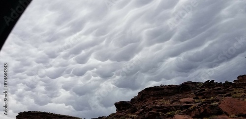 clouds over the bluffs photo