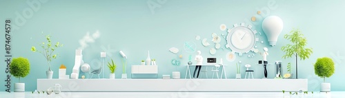 Selection process education, professional coaching, flat design illustration