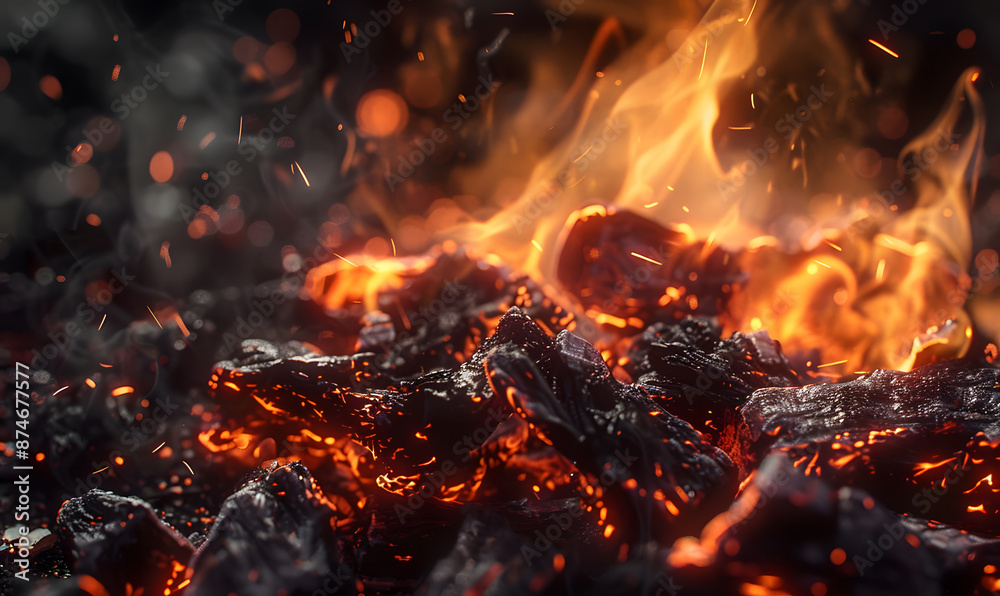 fire spark burn on dark background fire spark burn on dark background