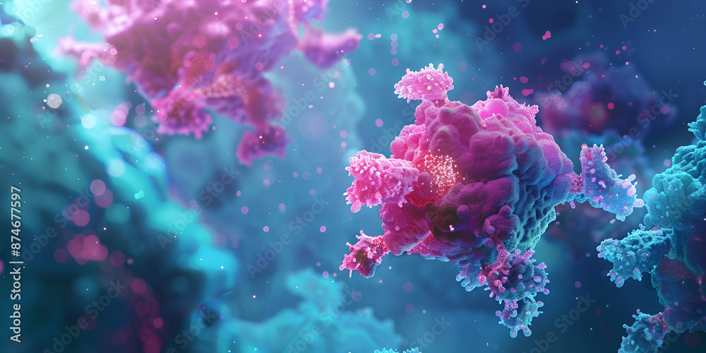 Complex Protein Structure Visualization | Detailed Molecular Biology Illustration



