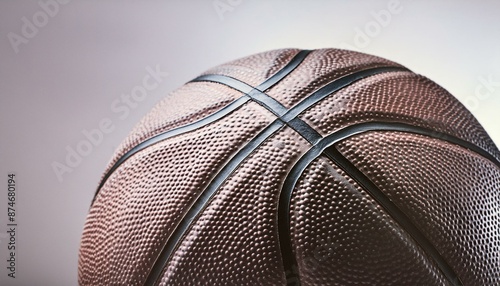 Bola de basquete, fundo branco