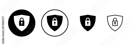 Security icon vector isolated on white background. protection icon. privacy. vpn