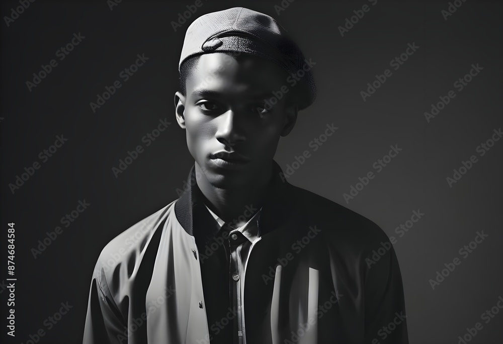 Black man in suit on clean background Black man in suit on clean background
