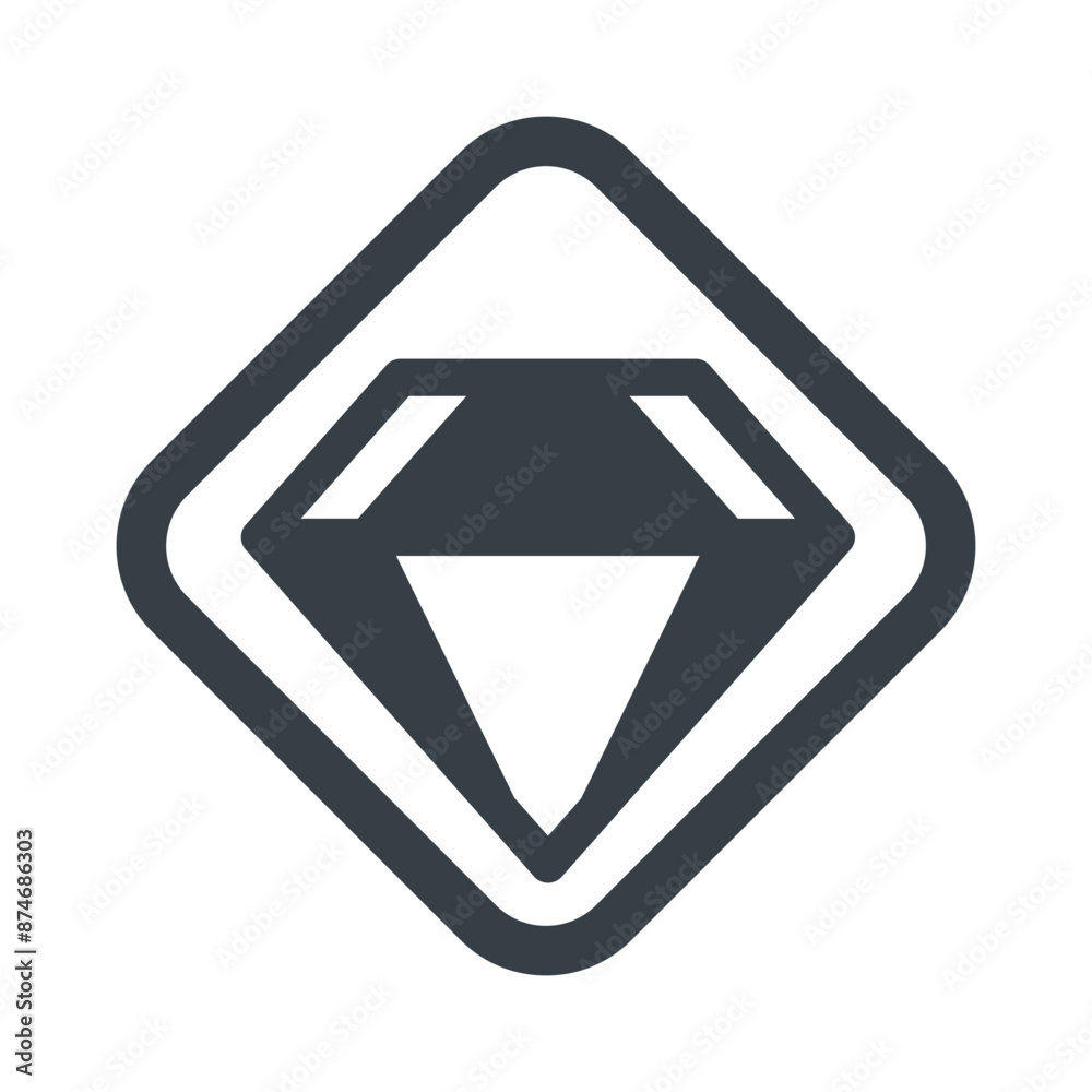 Diamond icon vector for web and mobile app Diamond icon vector for web and mobile app