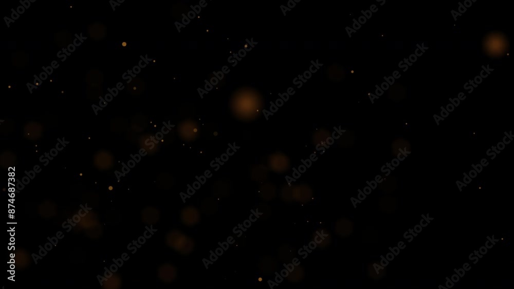 gold particle animated background,black bg and gold bg Suitable for design projects, presentations, web graphics, and digital art creations