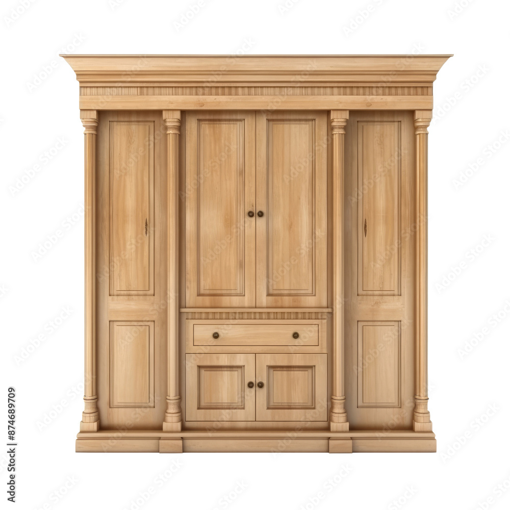 Wardrobe isolate on transparent png.
Wardrobe isolate on transparent png.