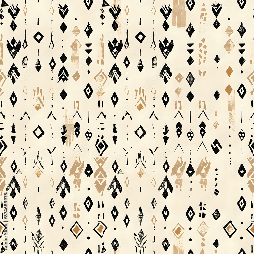 Timeless Art Deco Style Diamond and Circle Pattern Timeless Art Deco Style Diamond and Circle Pattern