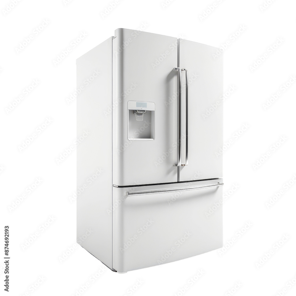 Refrigerator isolate on transparent png.
Refrigerator isolate on transparent png.