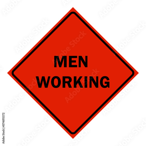 Construction Signs - men working sign