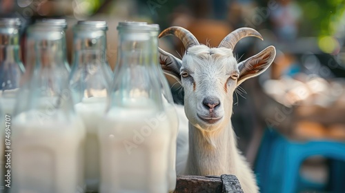 Fresh goat milk. From our farm to your table. AIG535