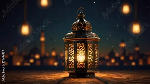 street lamp in the night
