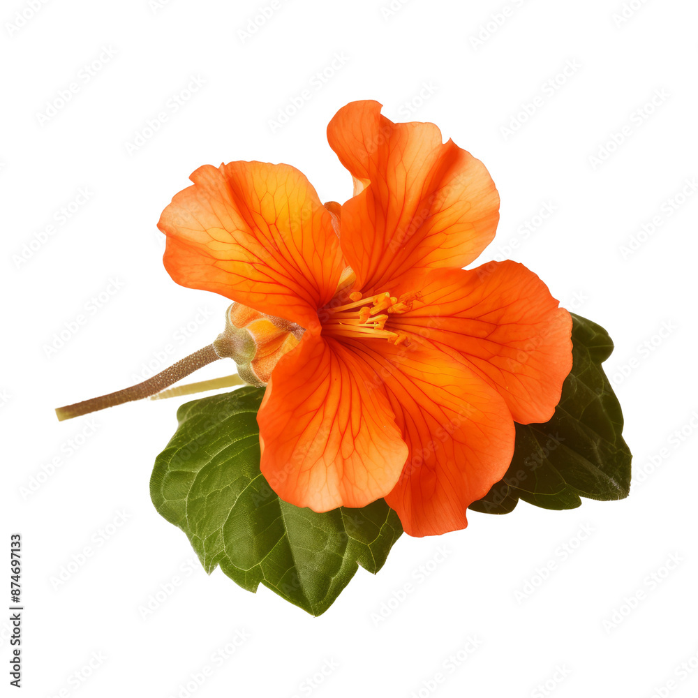 Orange flower isolate on transparent png.
Orange flower isolate on transparent png.