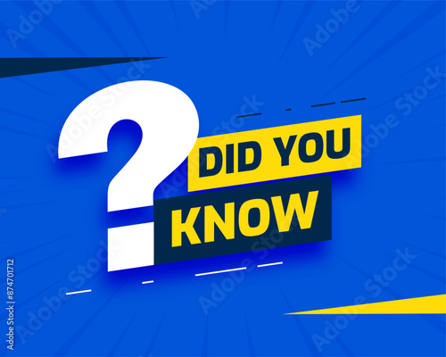 modern did you know background for social tips