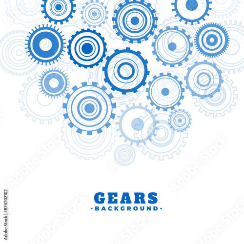 cog and wheel gear concept background design